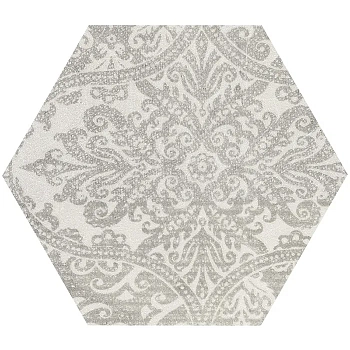 Provenza Gesso Esagona Patchwork Pearl Grey 25.5x29.4 / Провенца Гессо Эсагона Патчворк Пеарл Грей 25.5x29.4 